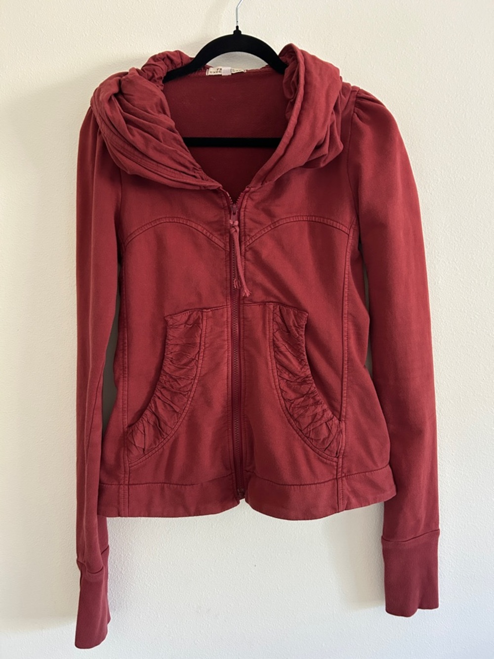 Prairie Underground Short Cloak Hoodie Jacket Beet Size Small
